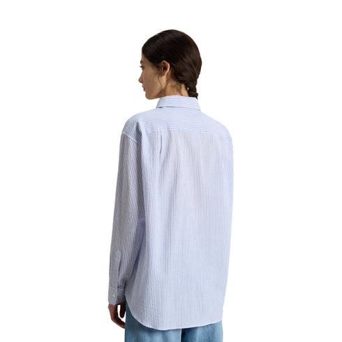 Woolrich Camicia casual Camicia Donna taschino cotone seersucker XS P25 - WOOLRICHCFWWSI0213FRUT4070 - 31010 - XS - Francavilla Moda